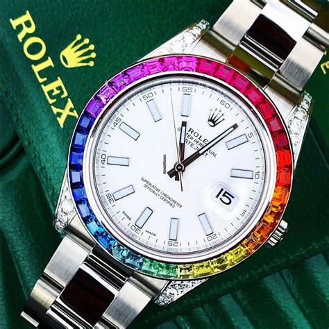 rolex colorful diamond|genuine Rolex diamond bezel.